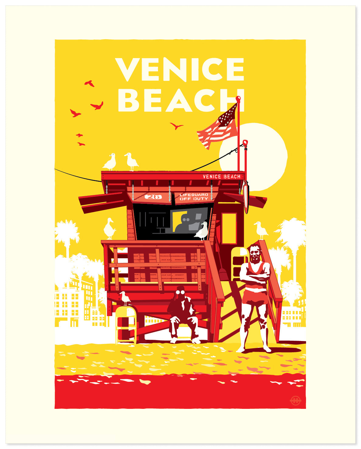 Venice Beach Lifeguard Stand — California Art Print