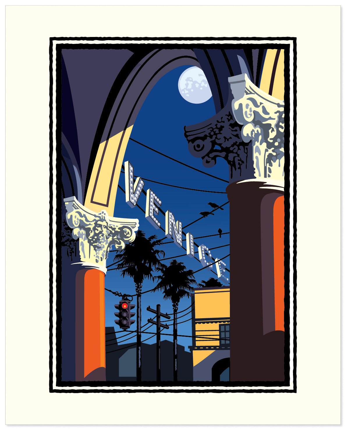 Venice Streets — California Art Print