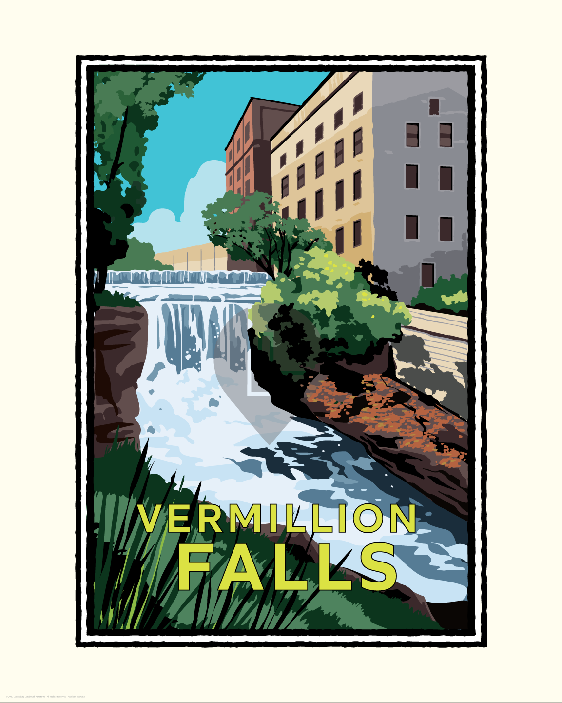 Landmark MN | Vermillion Falls Park Hastings Art Print