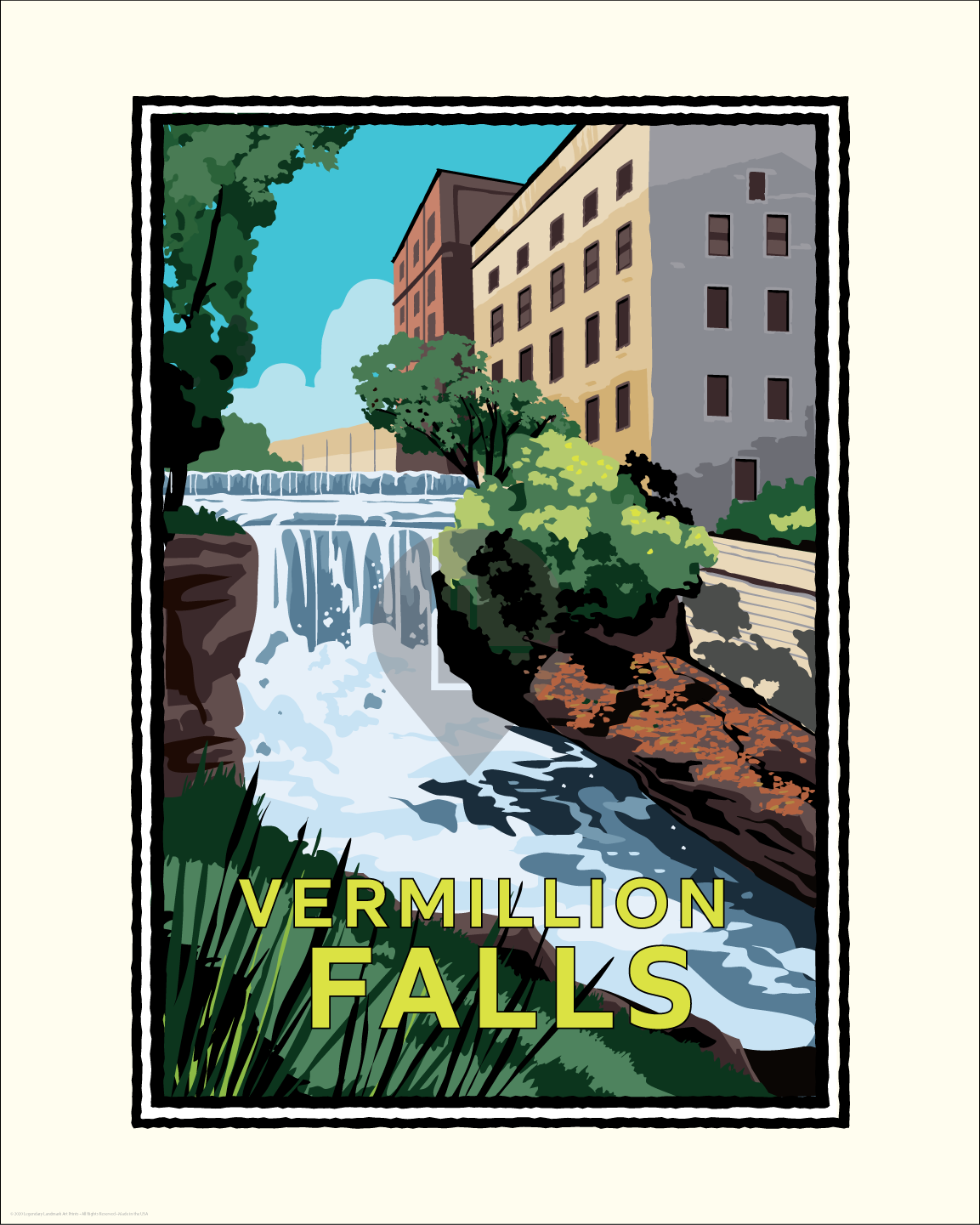Vermillion Falls Park Hastings — Folded Card