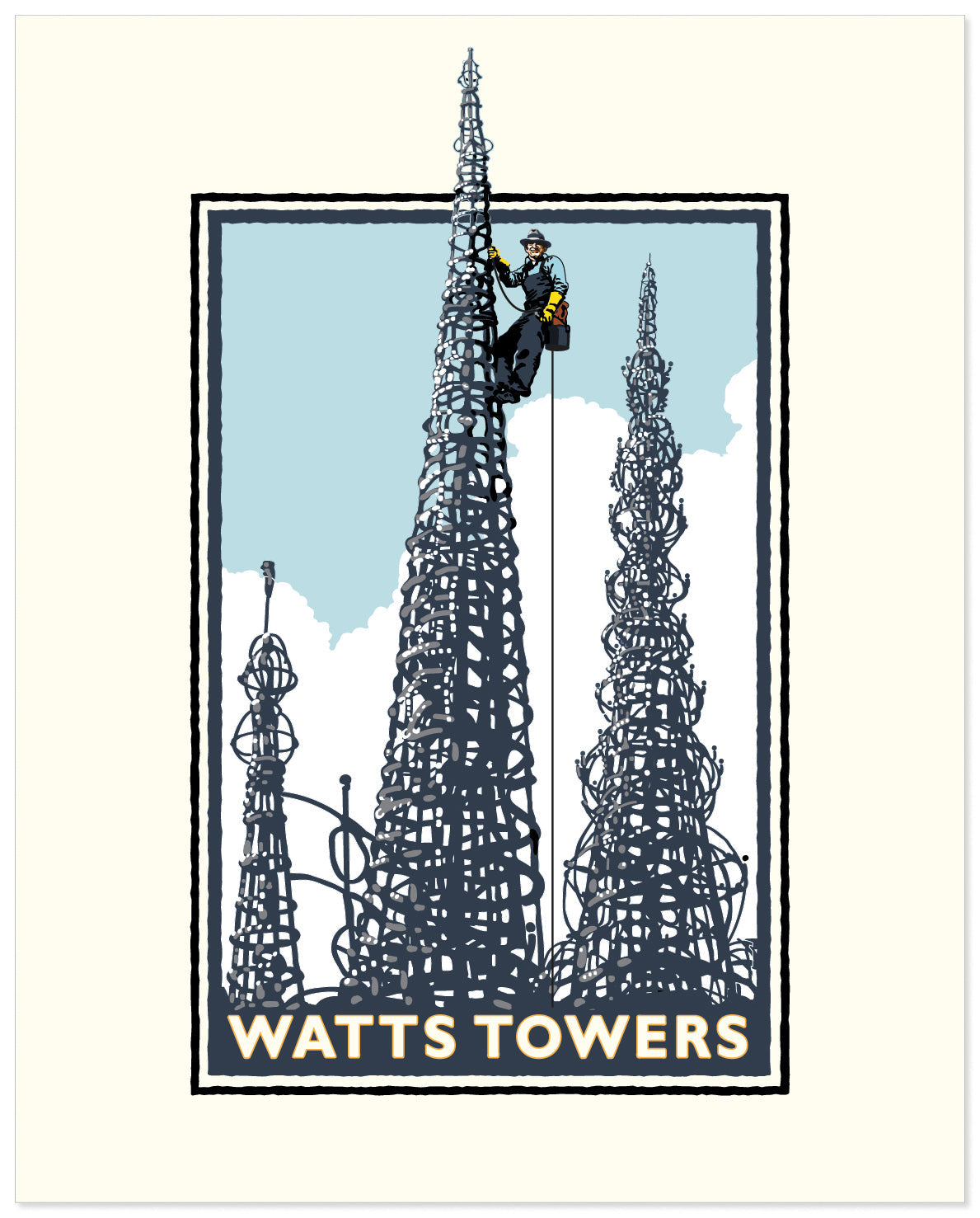 Watts Towers — California Art Print
