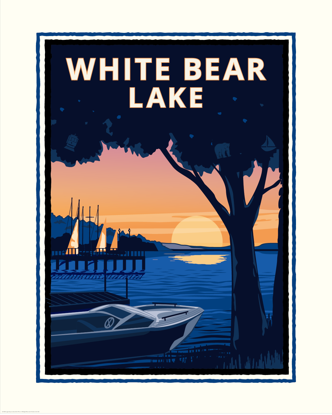 White Bear Lake — Folded Card