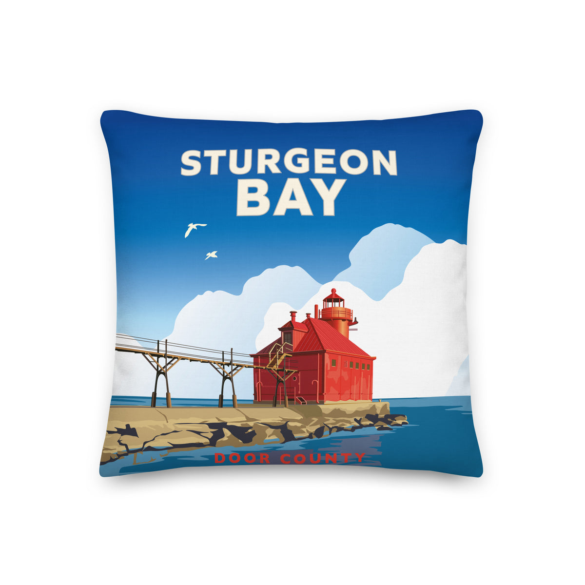 Landmark WI | Sturgeon Bay Premium Pillow