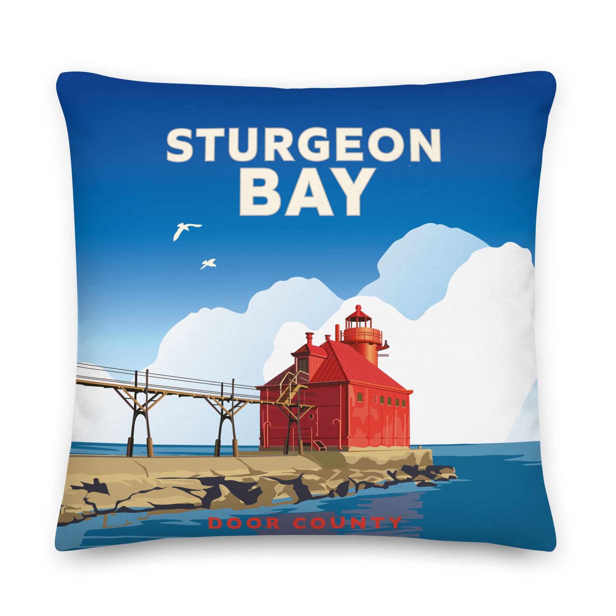 Landmark WI | Sturgeon Bay Premium Pillow