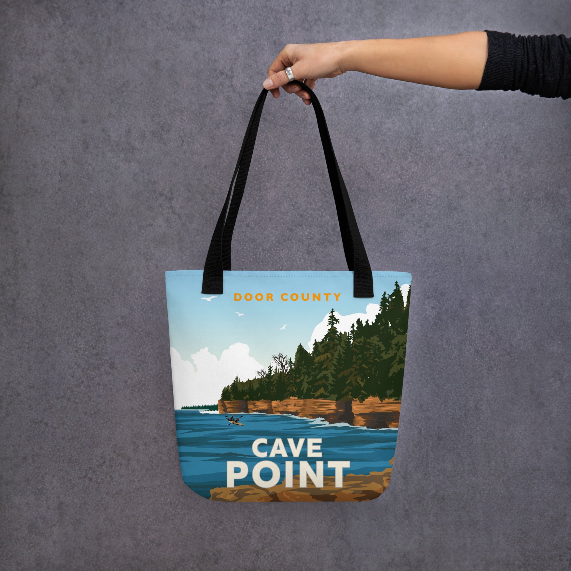 Landmark WI | Cave Point Tote bag