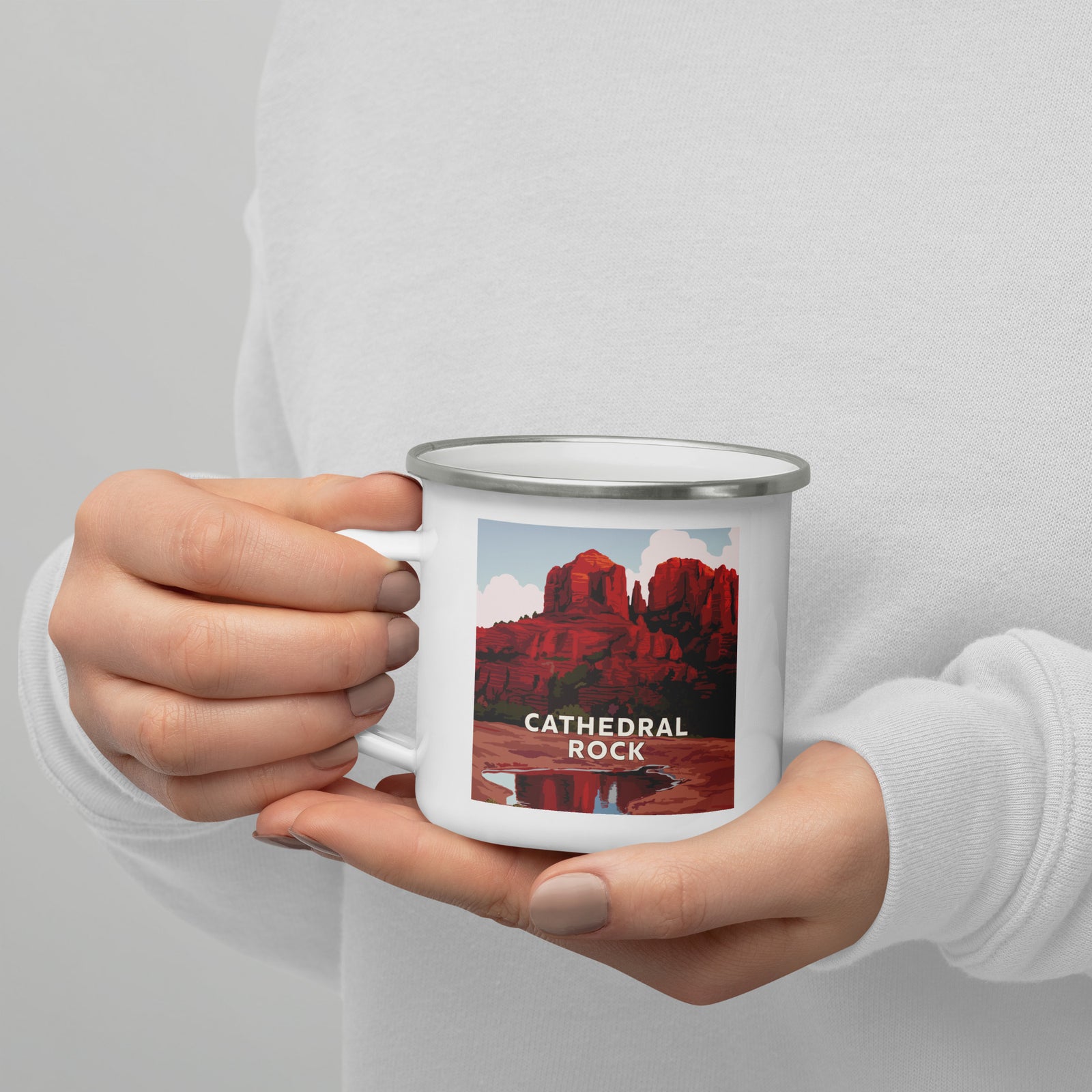 Landmark AZ | Cathedral Rock Enamel Mug