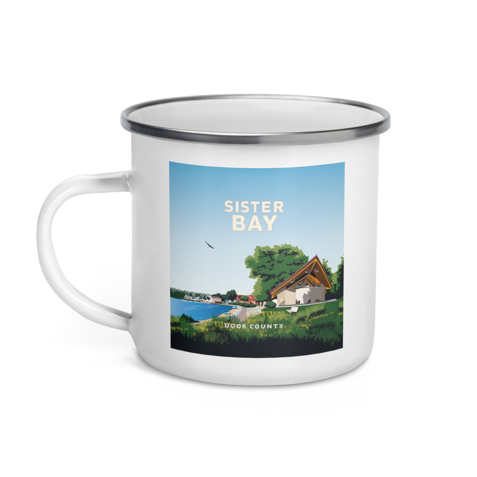 Landmark WI | Sister Bay Enamel Mug