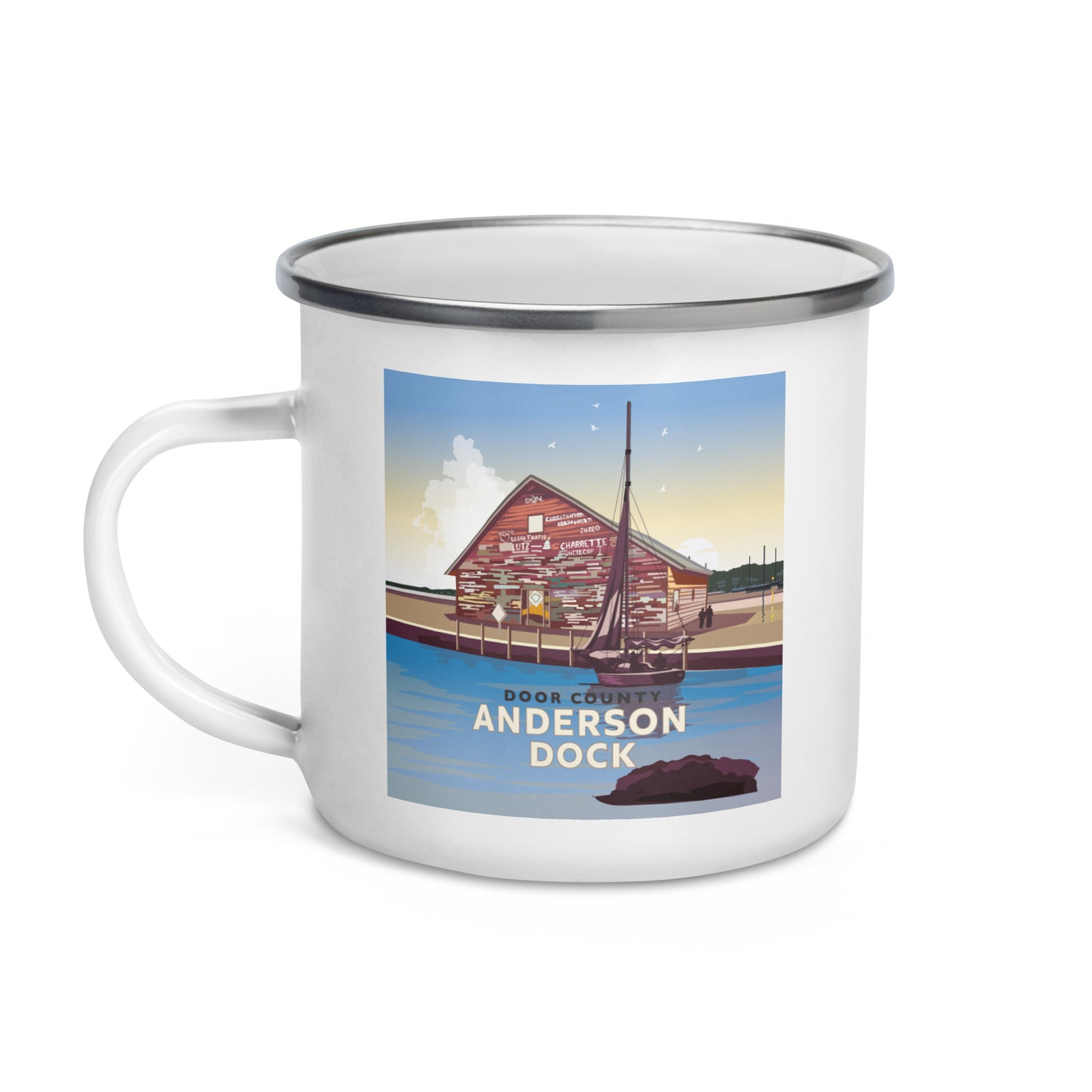 Landmark WI | Anderson Dock Enamel Mug