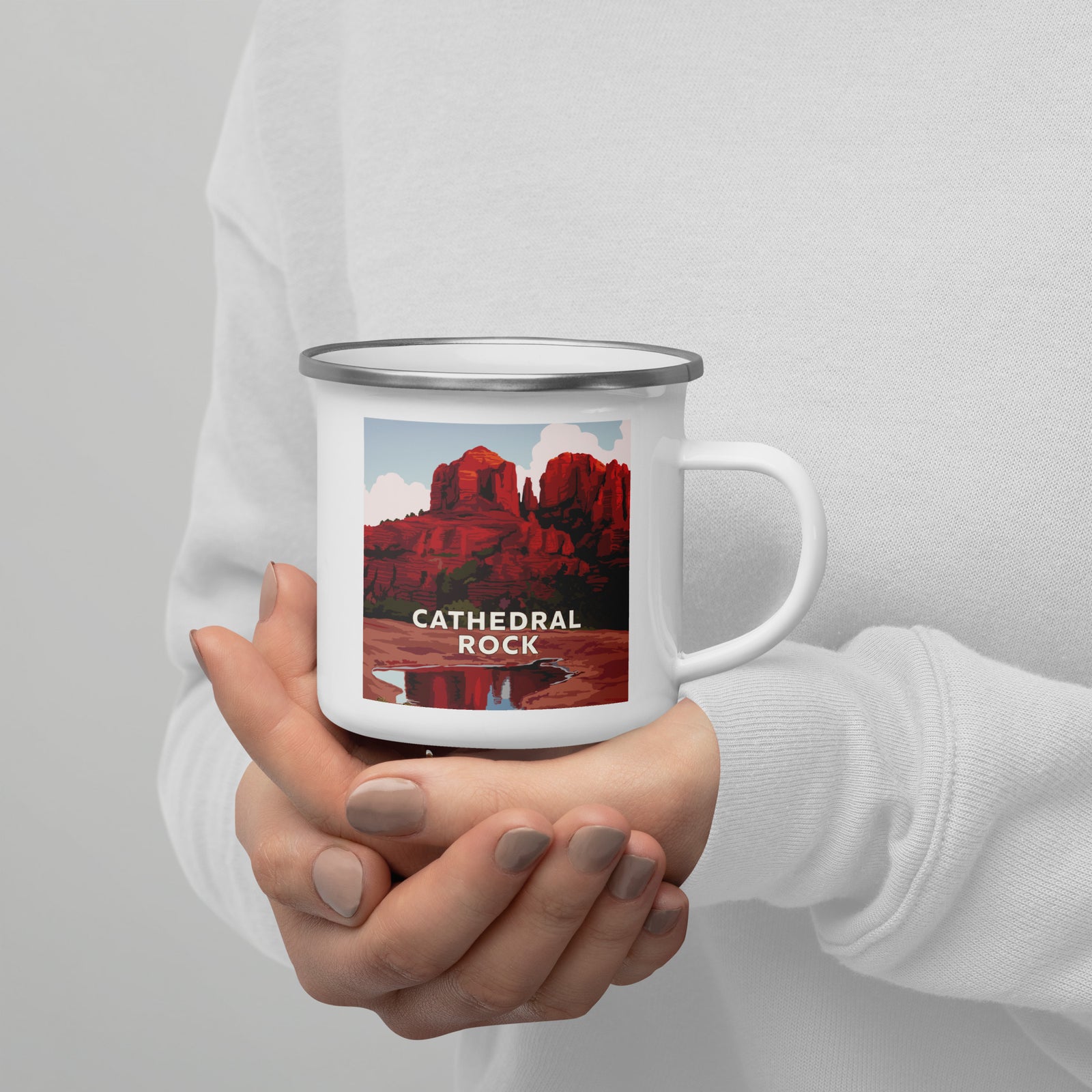 Landmark AZ | Cathedral Rock Enamel Mug