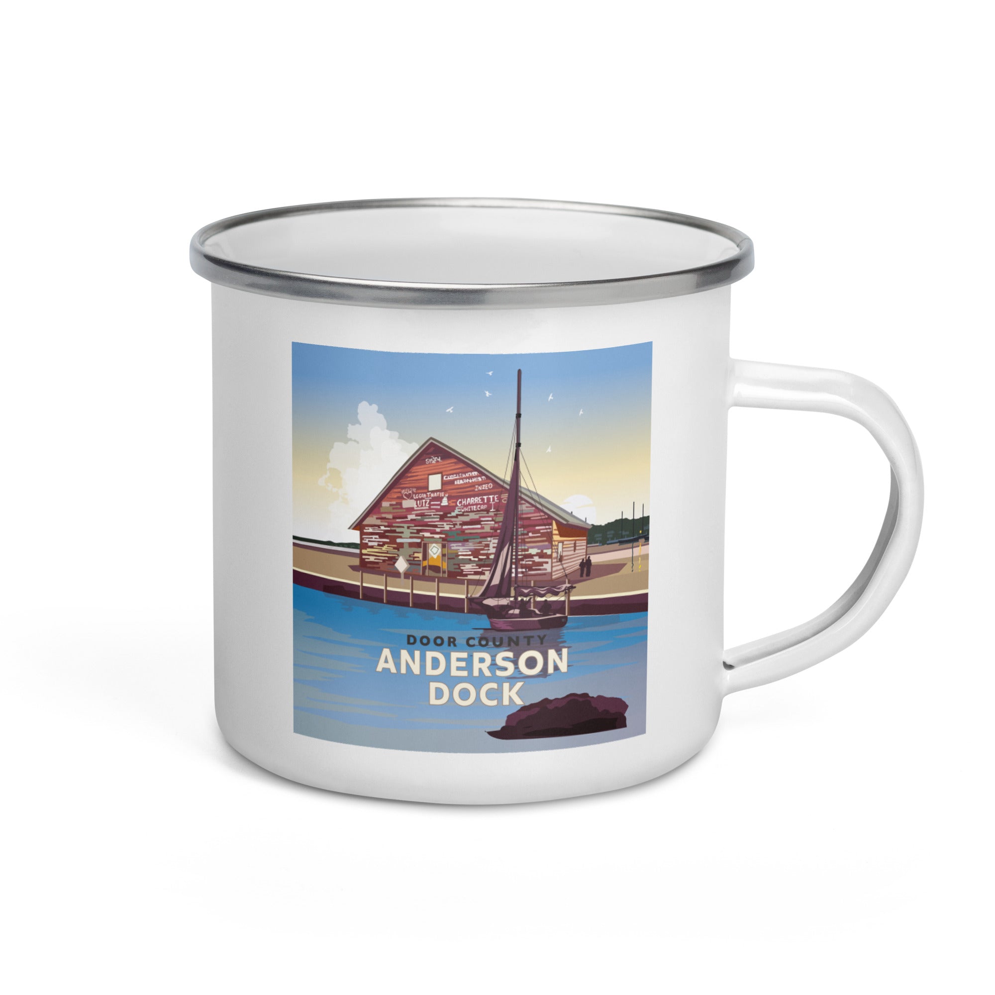 Landmark WI | Anderson Dock Enamel Mug