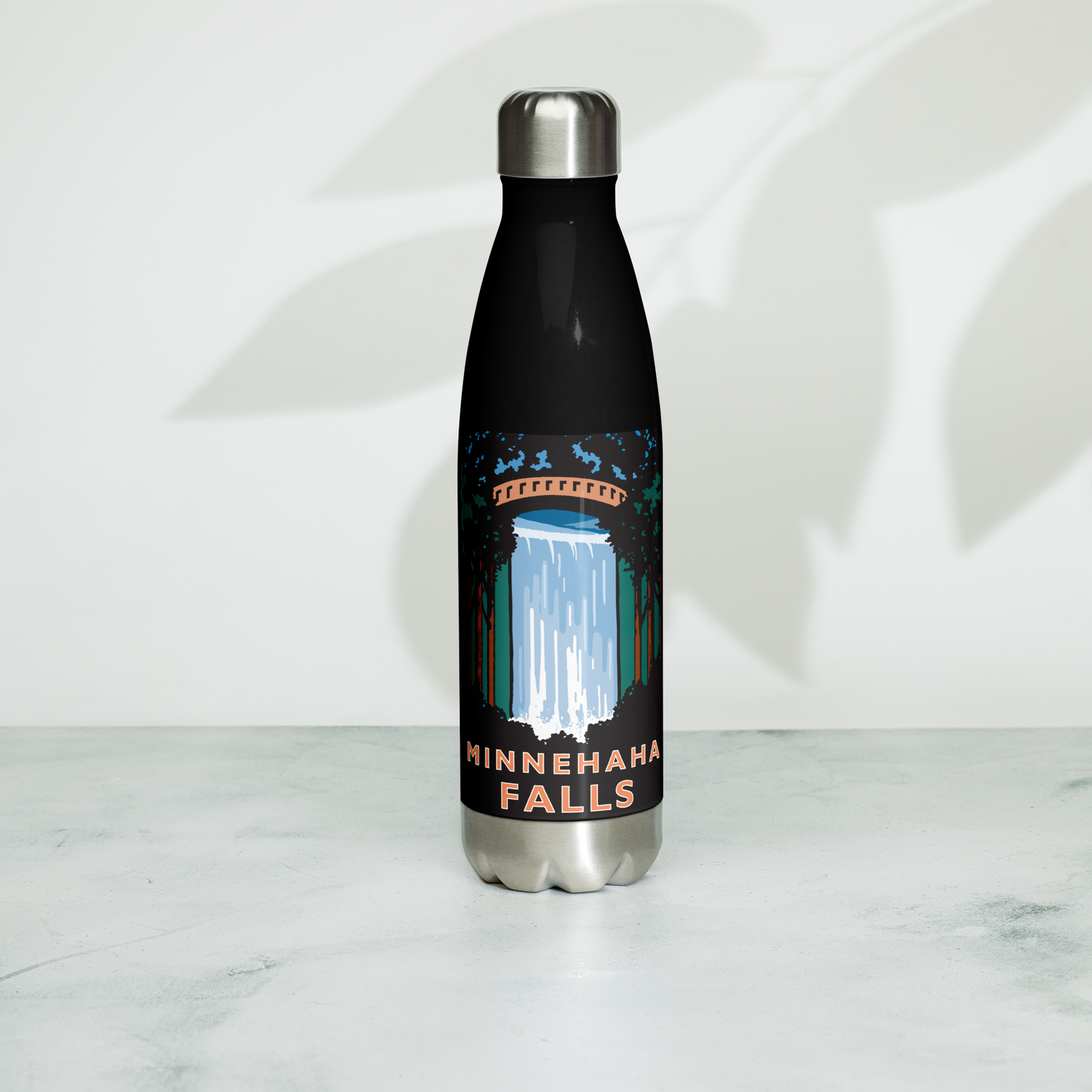Landmark MN | Minnehaha Falls Stainless Steel Water Bottle