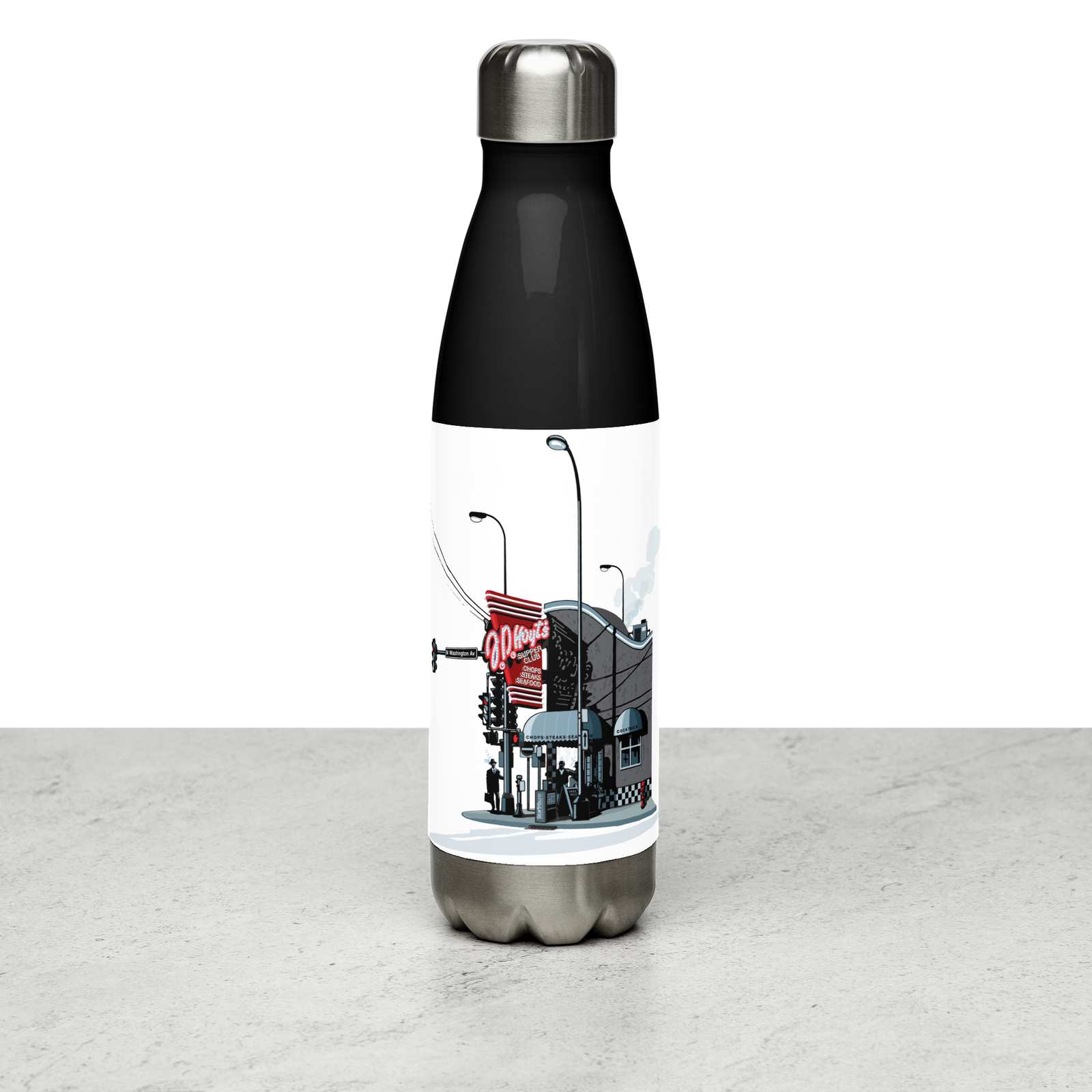 Landmark MN | JD Hoyt's Minneapolis Stainless Steel Water Bottle