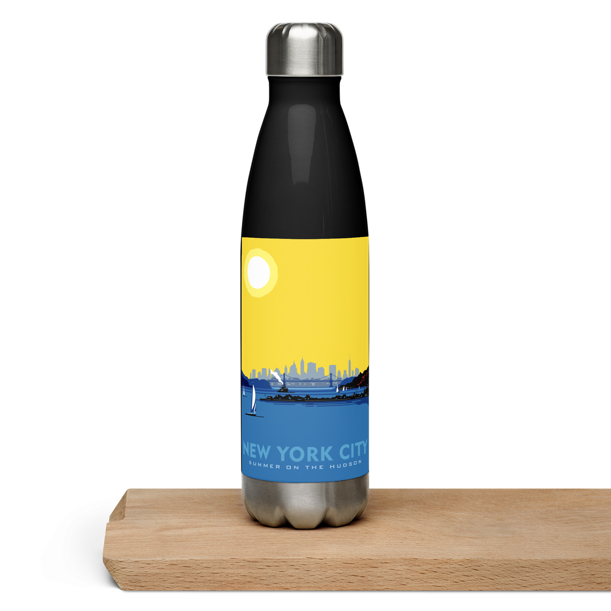 Landmark NY | Summer on the Hudson Stainless Steel Water Bottle