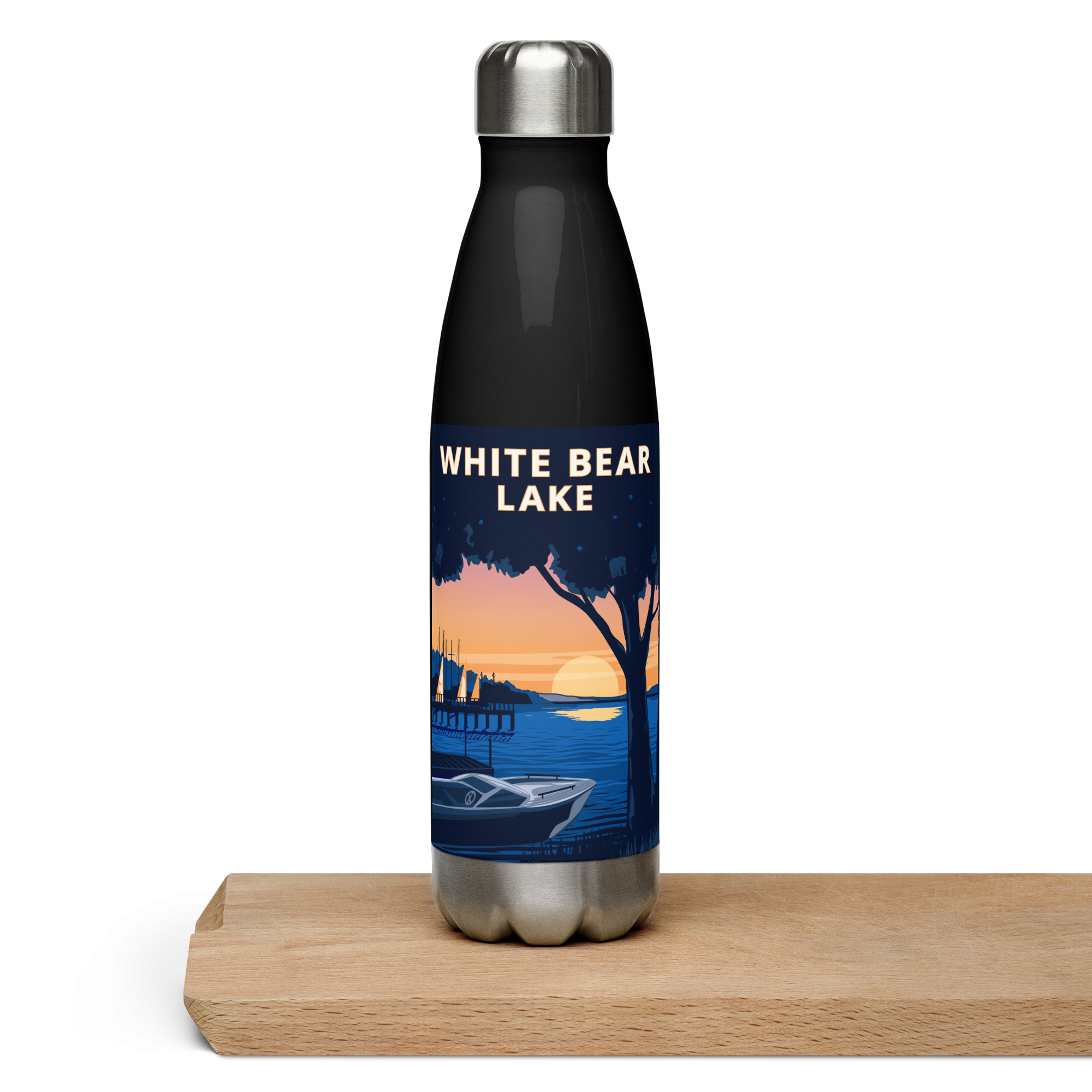 Landmark MN | White Bear Lake Stainless Steel Water Bottle