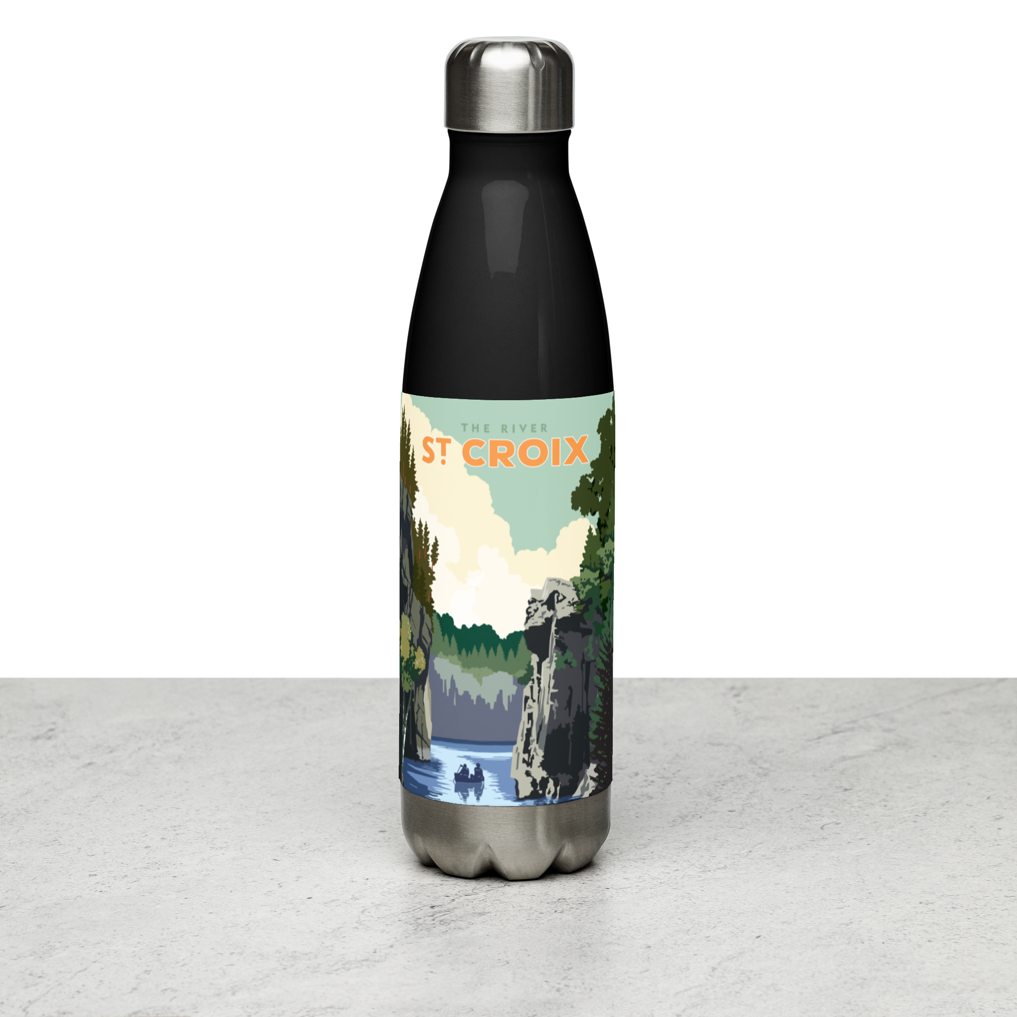 Landmark MN | St. Croix River Stainless Steel Water Bottle