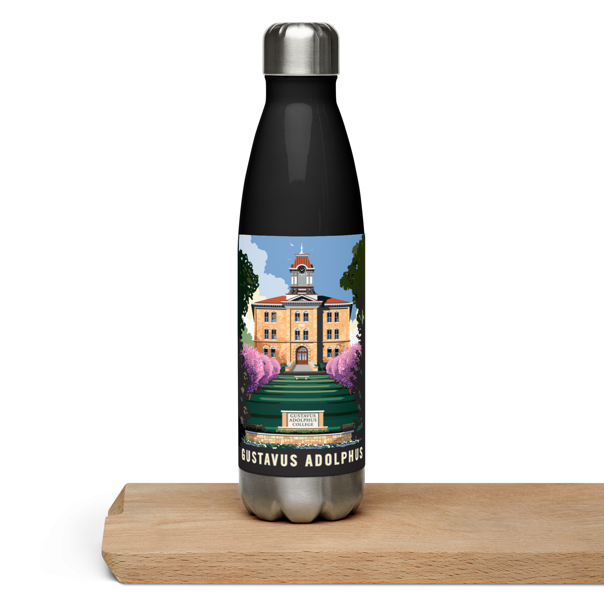 Landmark University | Gustavus Adolphus Stainless Steel Water Bottle