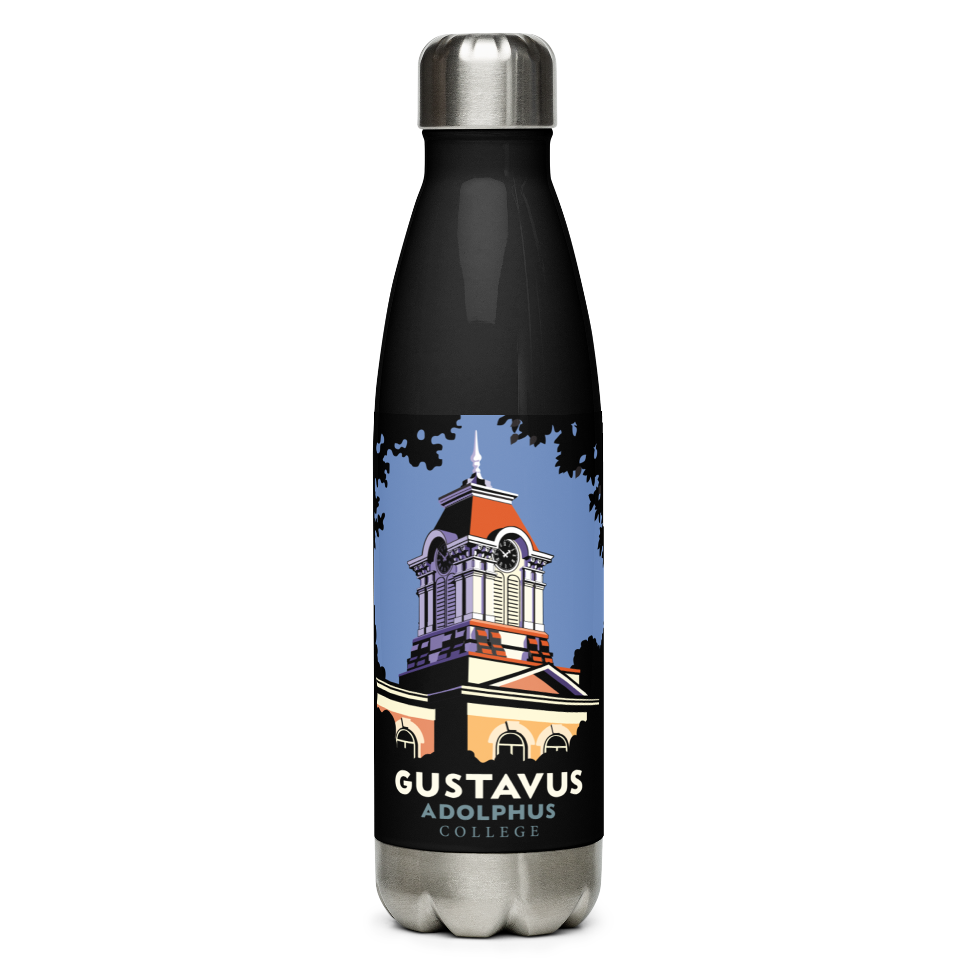 Landmark University | Gustavus Adolphus Tower Stainless Steel Water Bottle