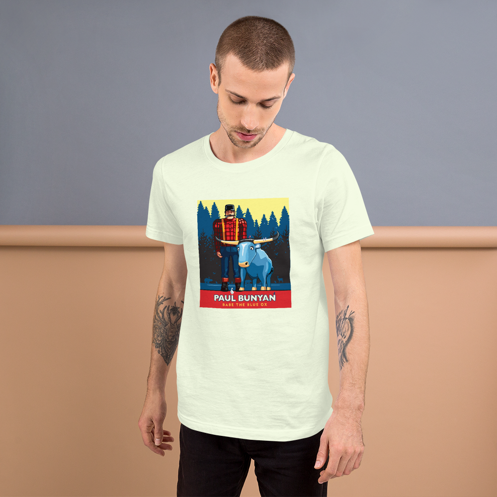 Landmark MN | Paul Bunyan Summer White Unisex T-Shirt
