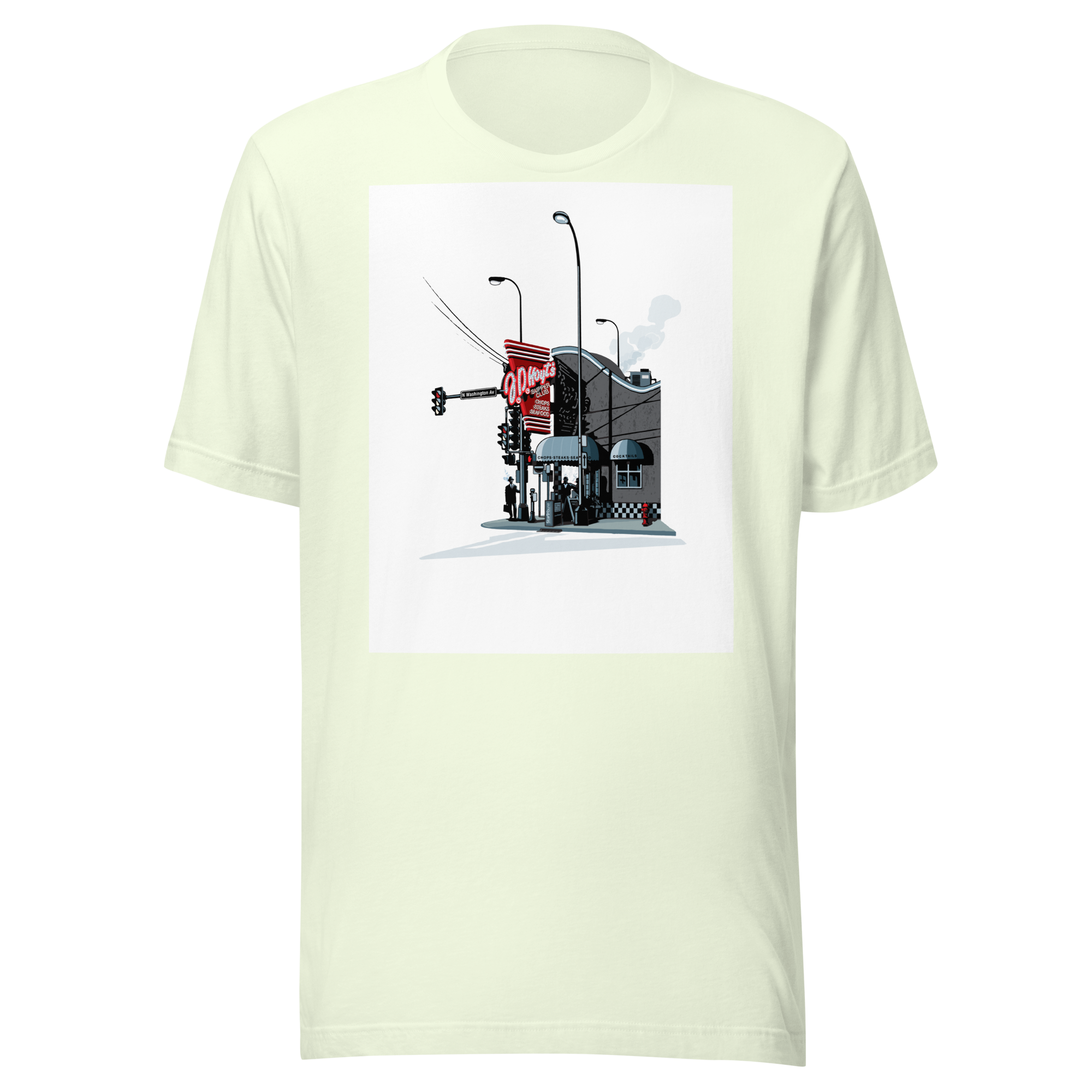 Landmark MN | JD Hoyt's Minneapolis on White Unisex T-Shirt