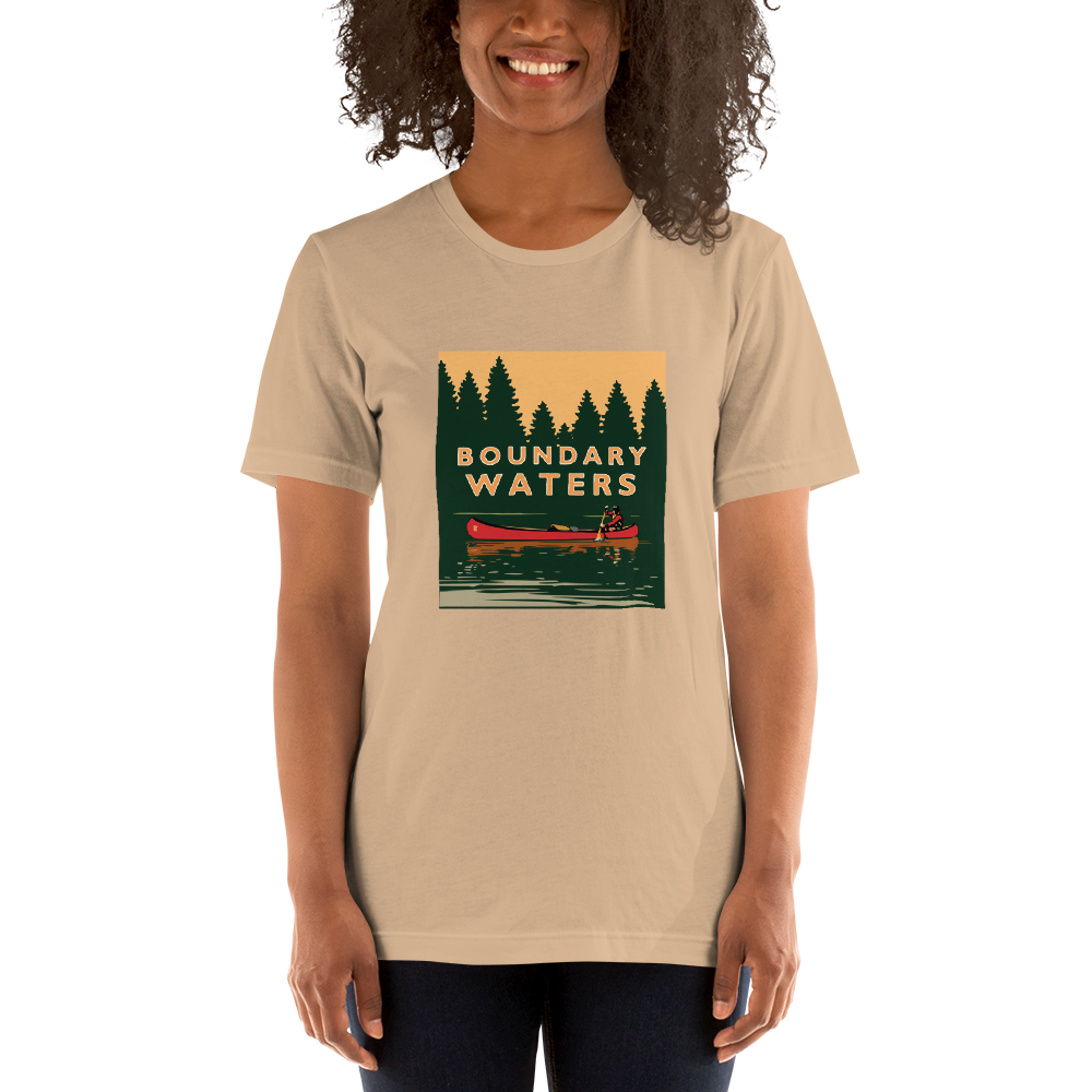 Landmark MN | Boundary Waters White Unisex T-Shirt