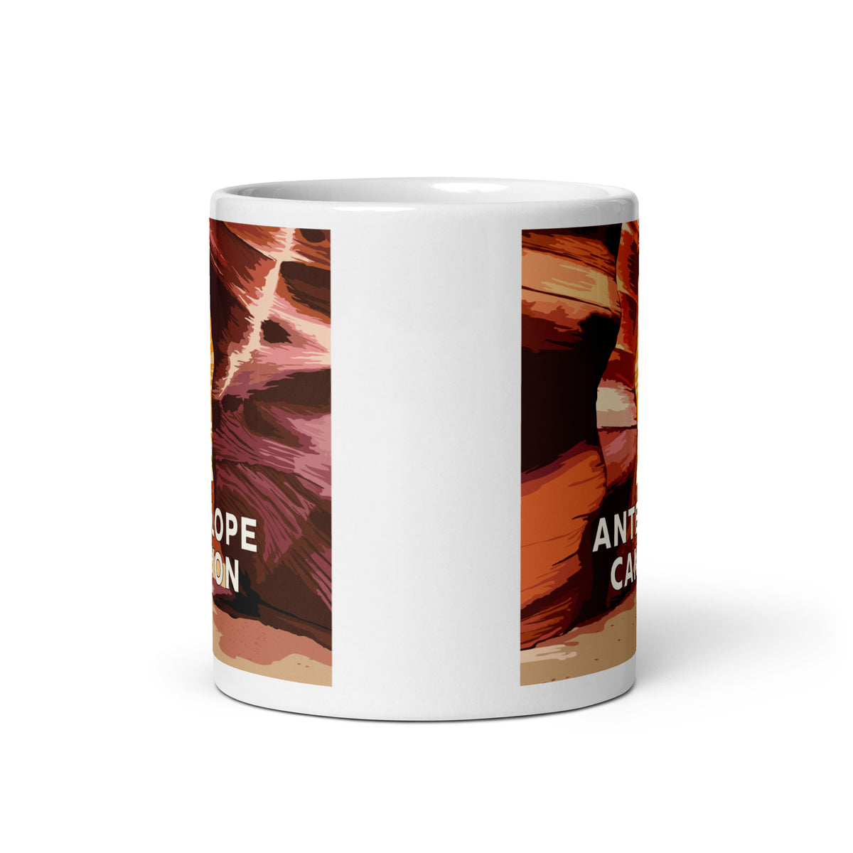 Landmark AZ | Antelope Canyon White glossy mug