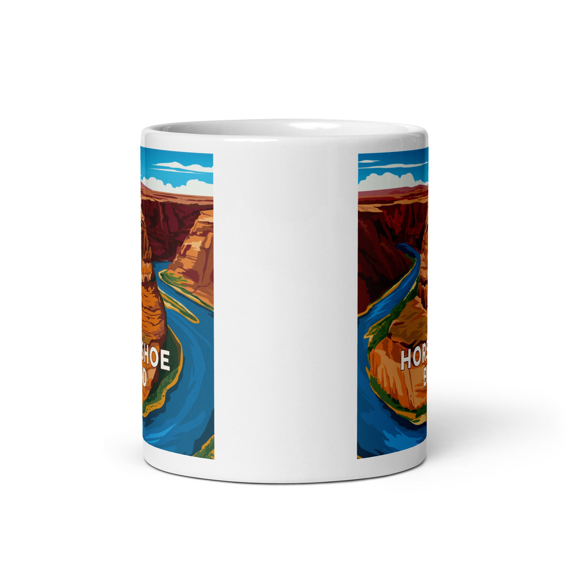 Landmark AZ | Horseshoe Bend White glossy mug