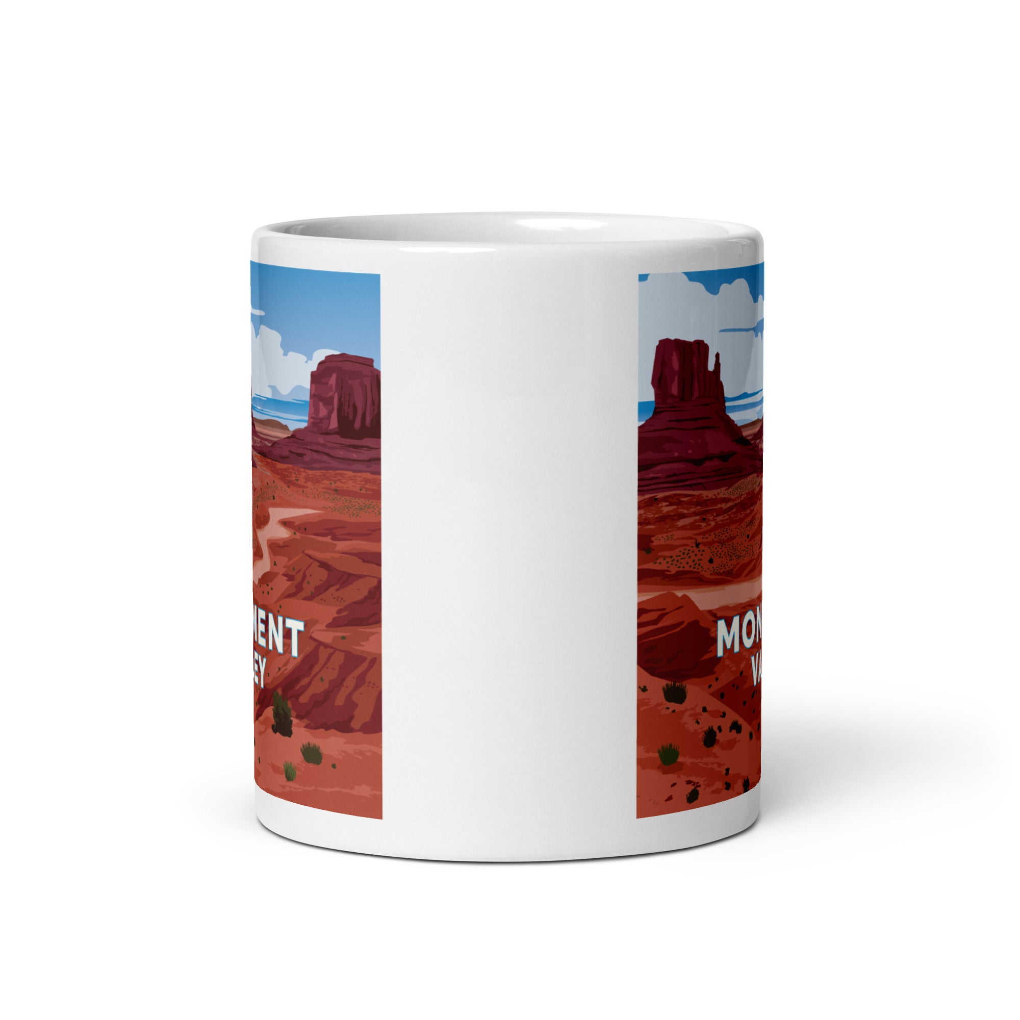 Landmark AZ | Monument Valley White glossy mug