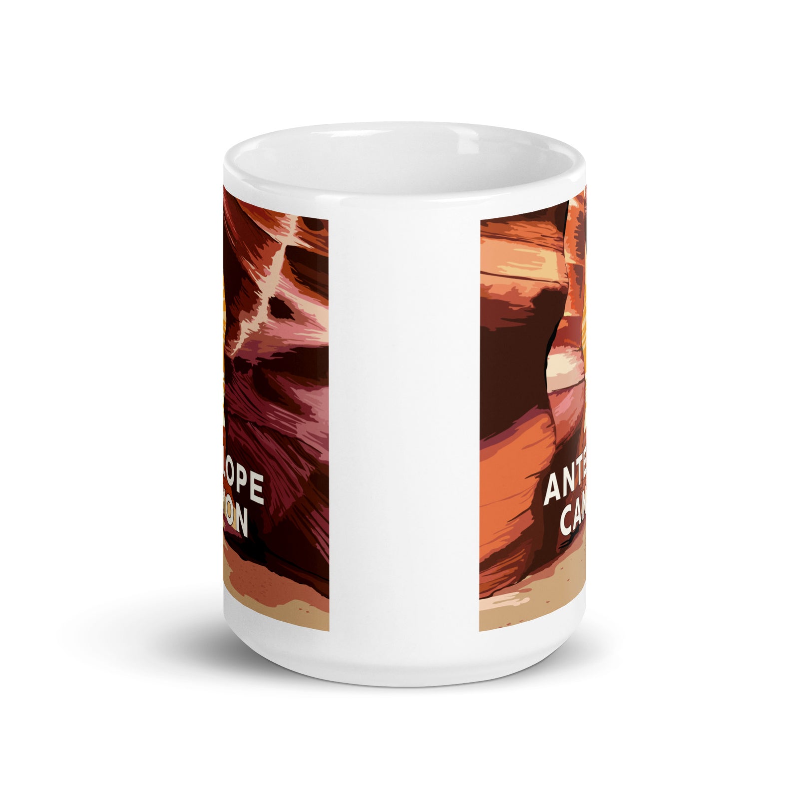 Landmark AZ | Antelope Canyon White glossy mug