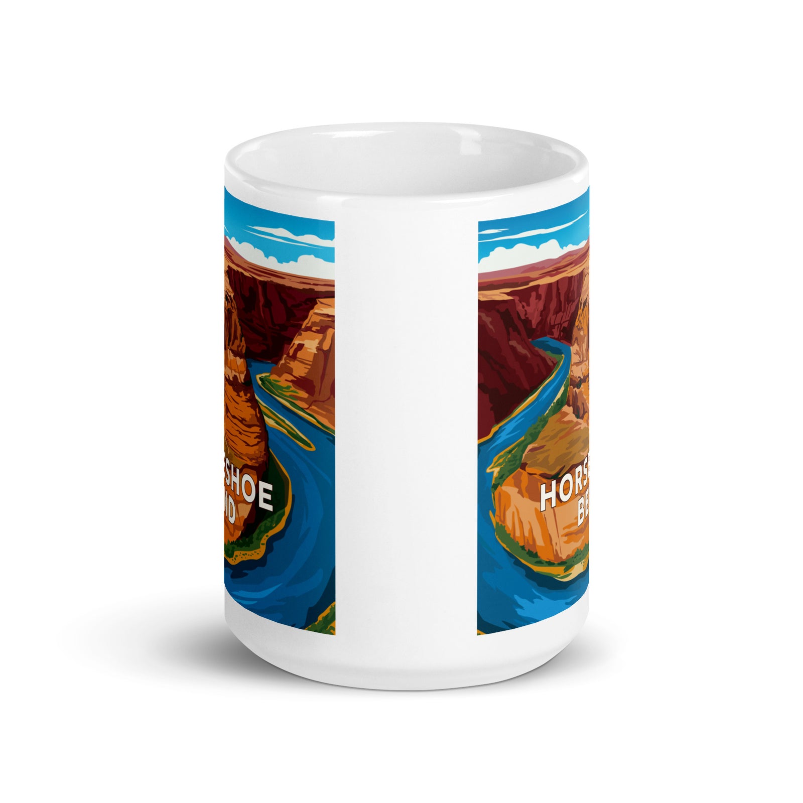 Landmark AZ | Horseshoe Bend White glossy mug