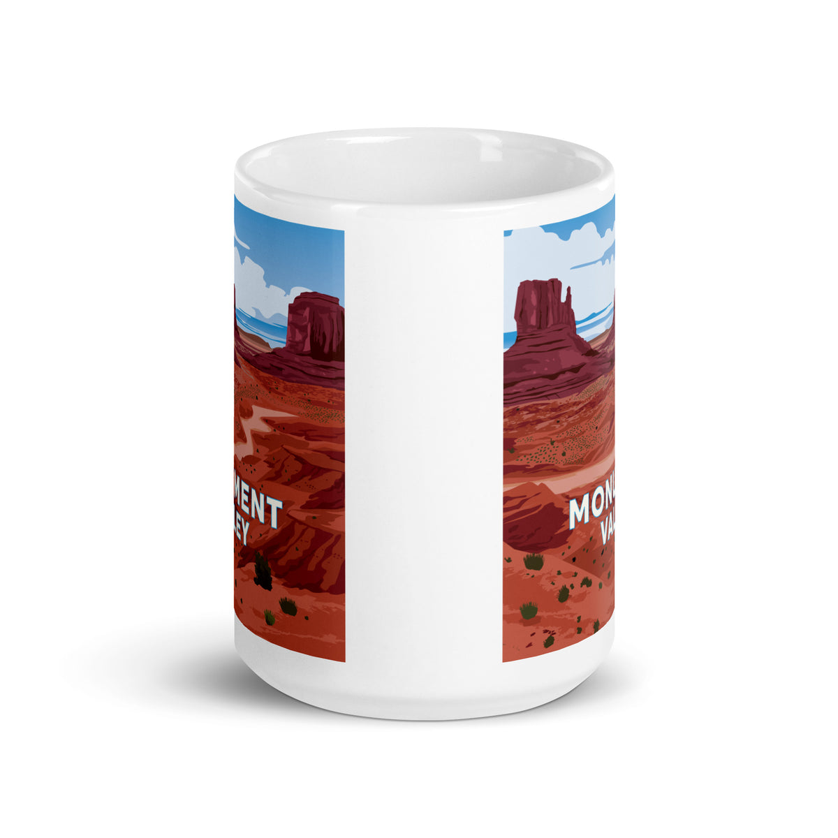 Landmark AZ | Monument Valley White glossy mug