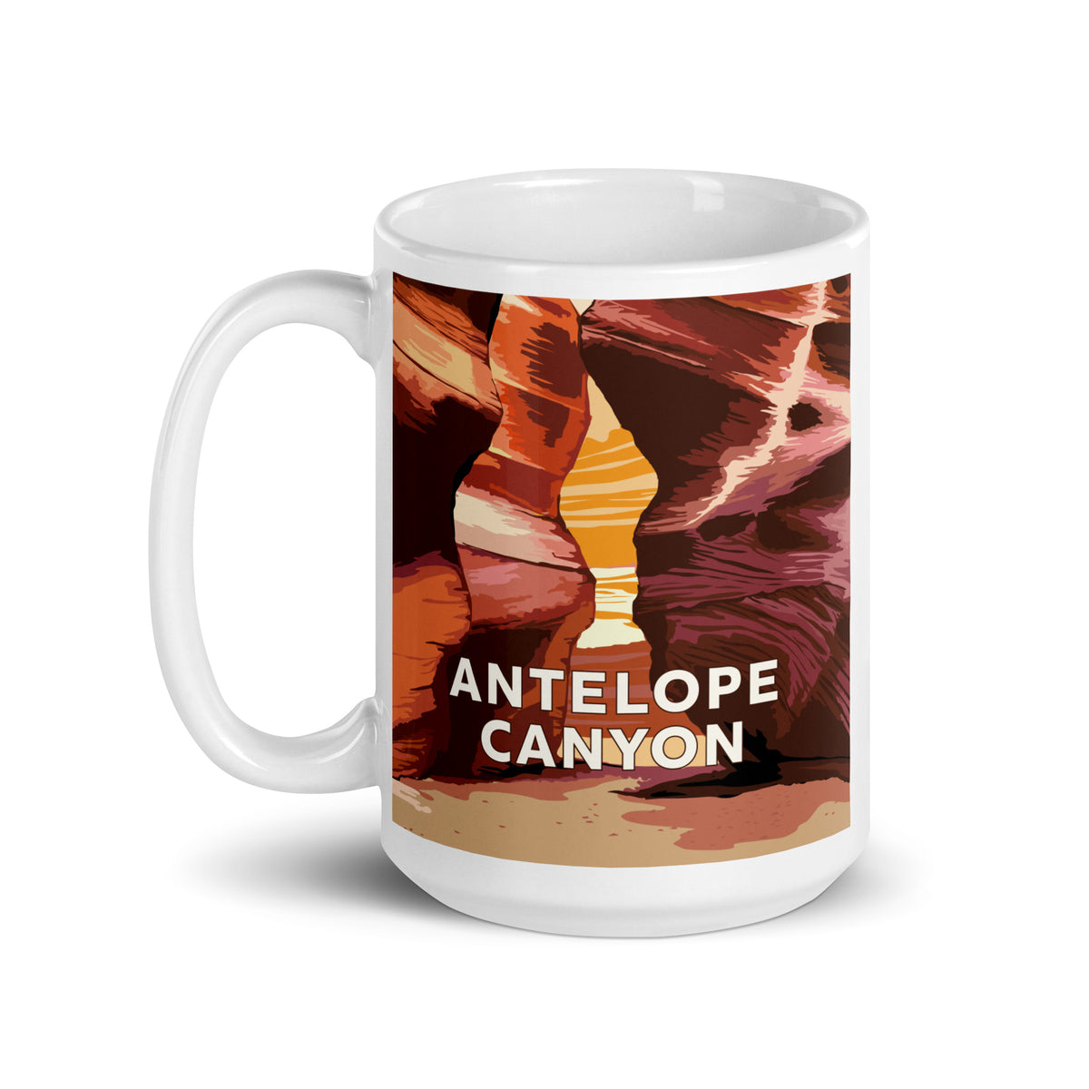 Landmark AZ | Antelope Canyon White glossy mug
