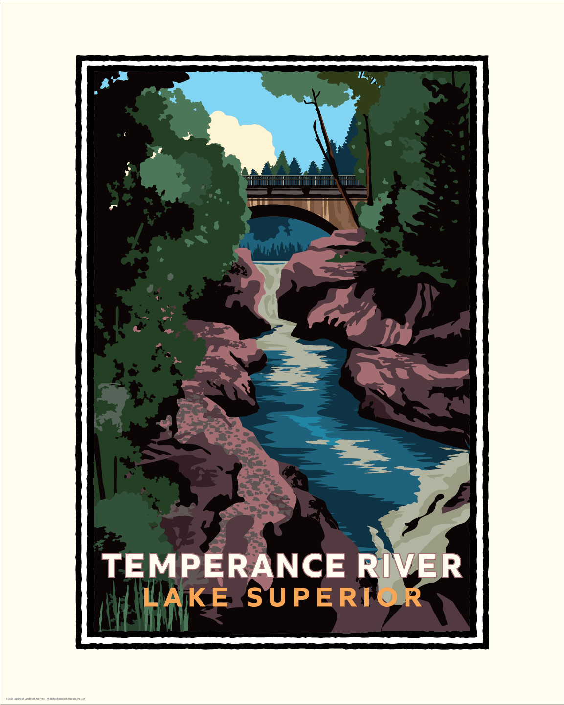 Temperance River Lake Superior North Shore — Minnesota Art Print