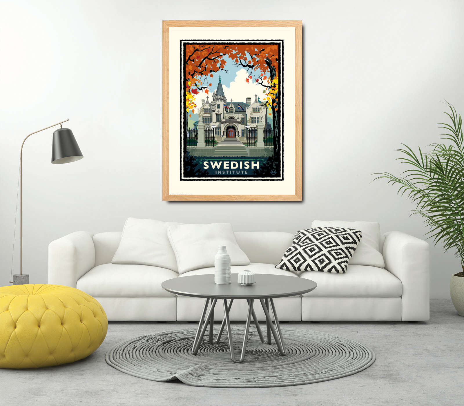 Landmark MN | American Swedish Institute Fall Art Print