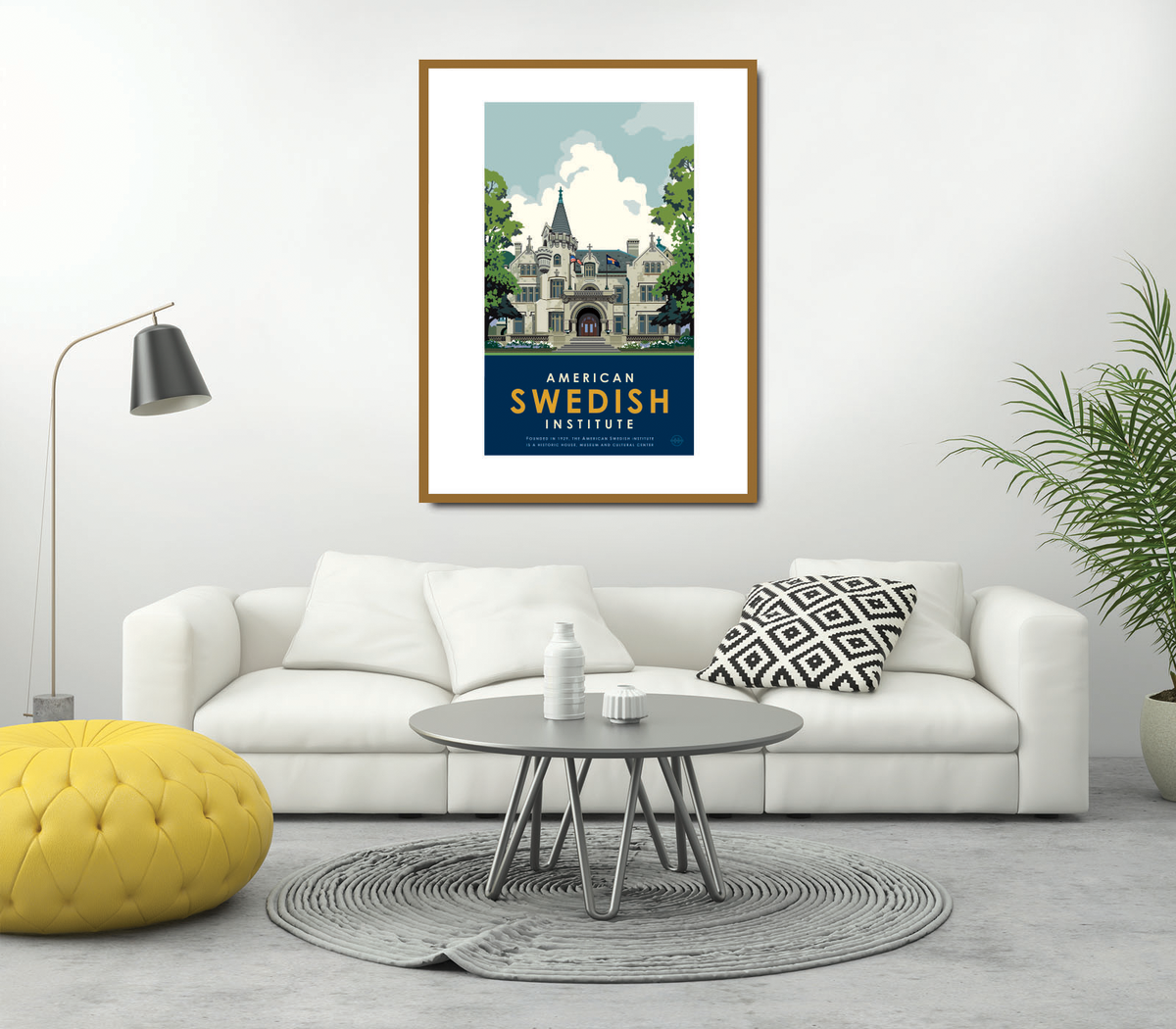 Landmark MN | American Swedish Institute Summer Art Print