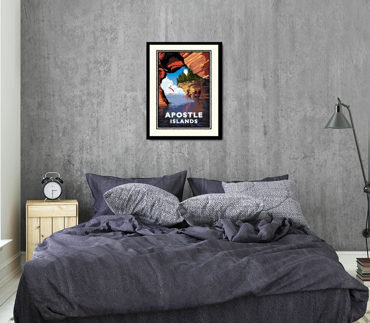 Landmark WI | Apostle Island Cave Art Print