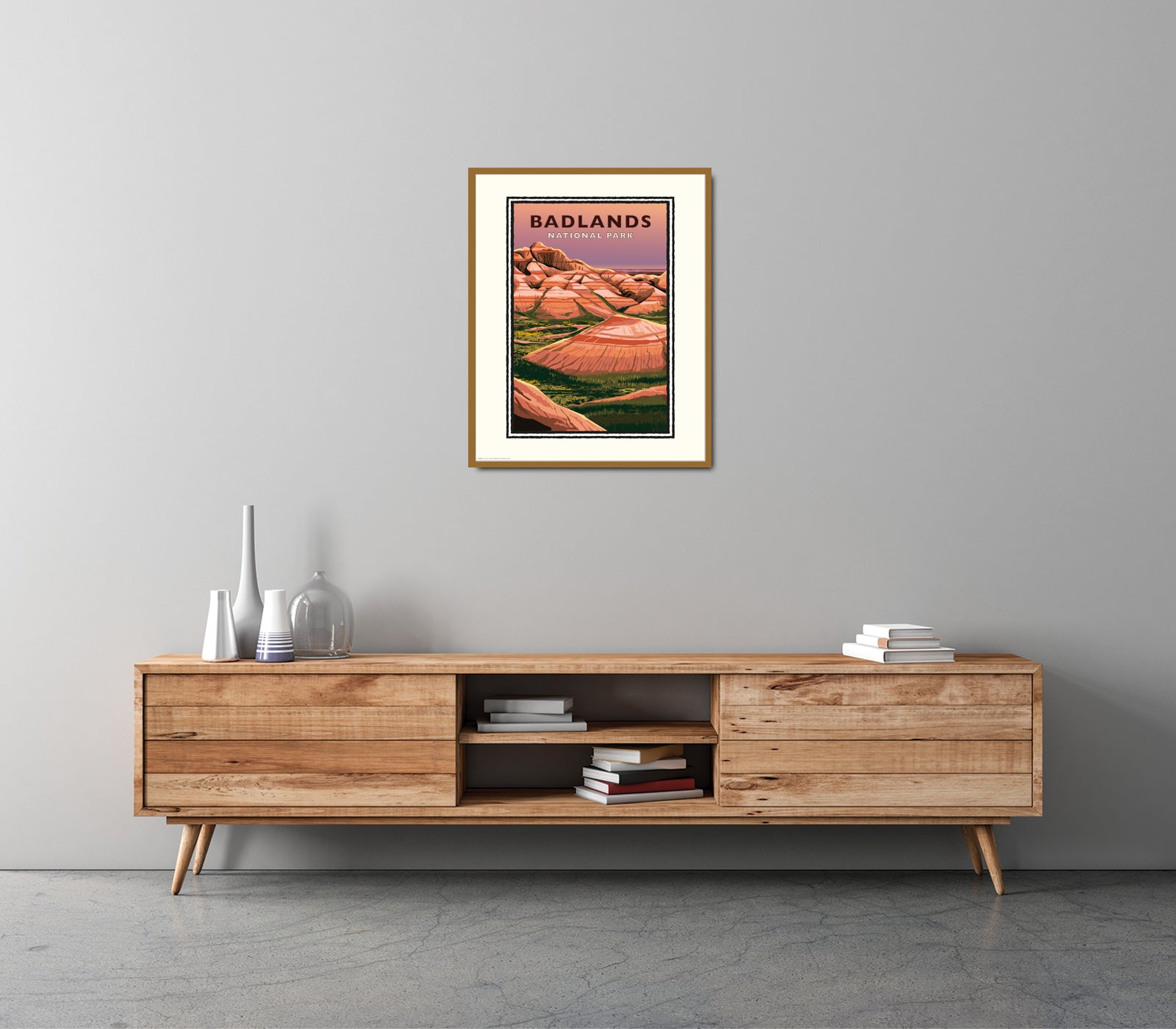 Landmark SD | Badlands National Park Art Print