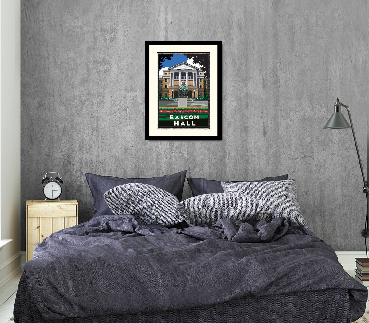 Landmark WI | UW-Madison Badgers Bascom Hall Art Print
