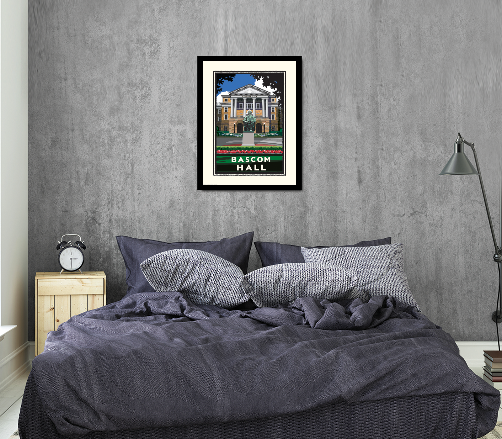Landmark WI | UW-Madison Badgers Bascom Hall Art Print