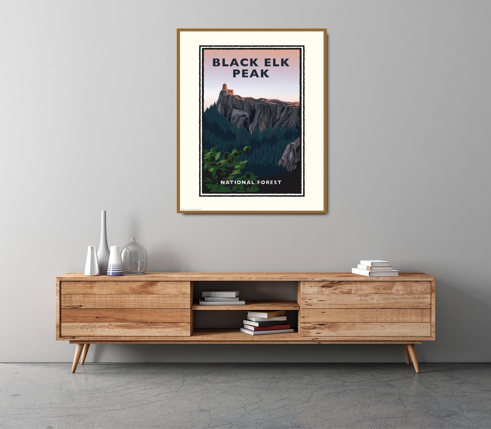Landmark SD | Black Elk Peak Custer State Park Black Hills Art Print