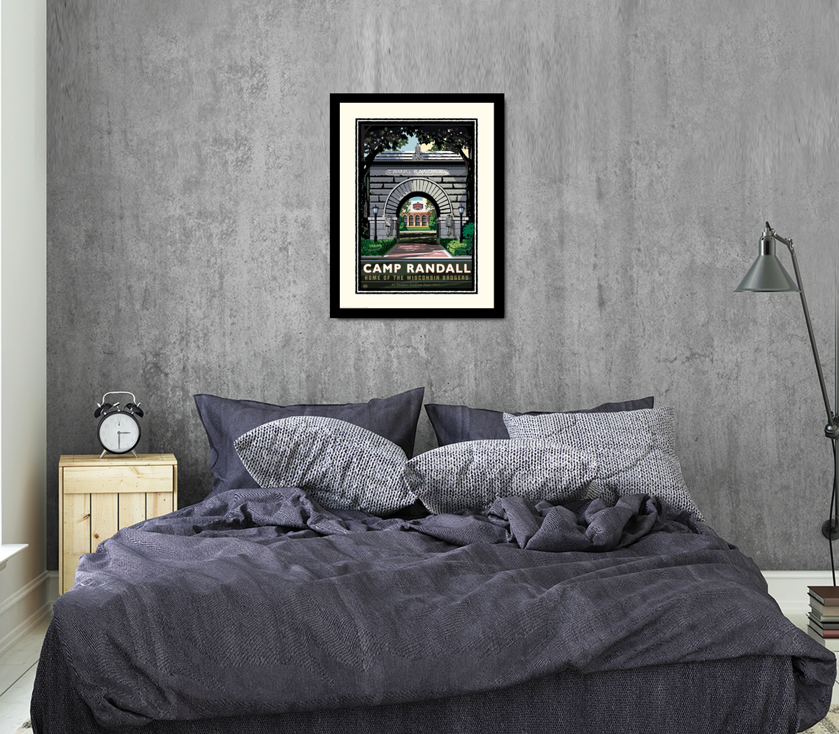 Landmark WI | UW-Madison Badgers Camp Randall Arch Print