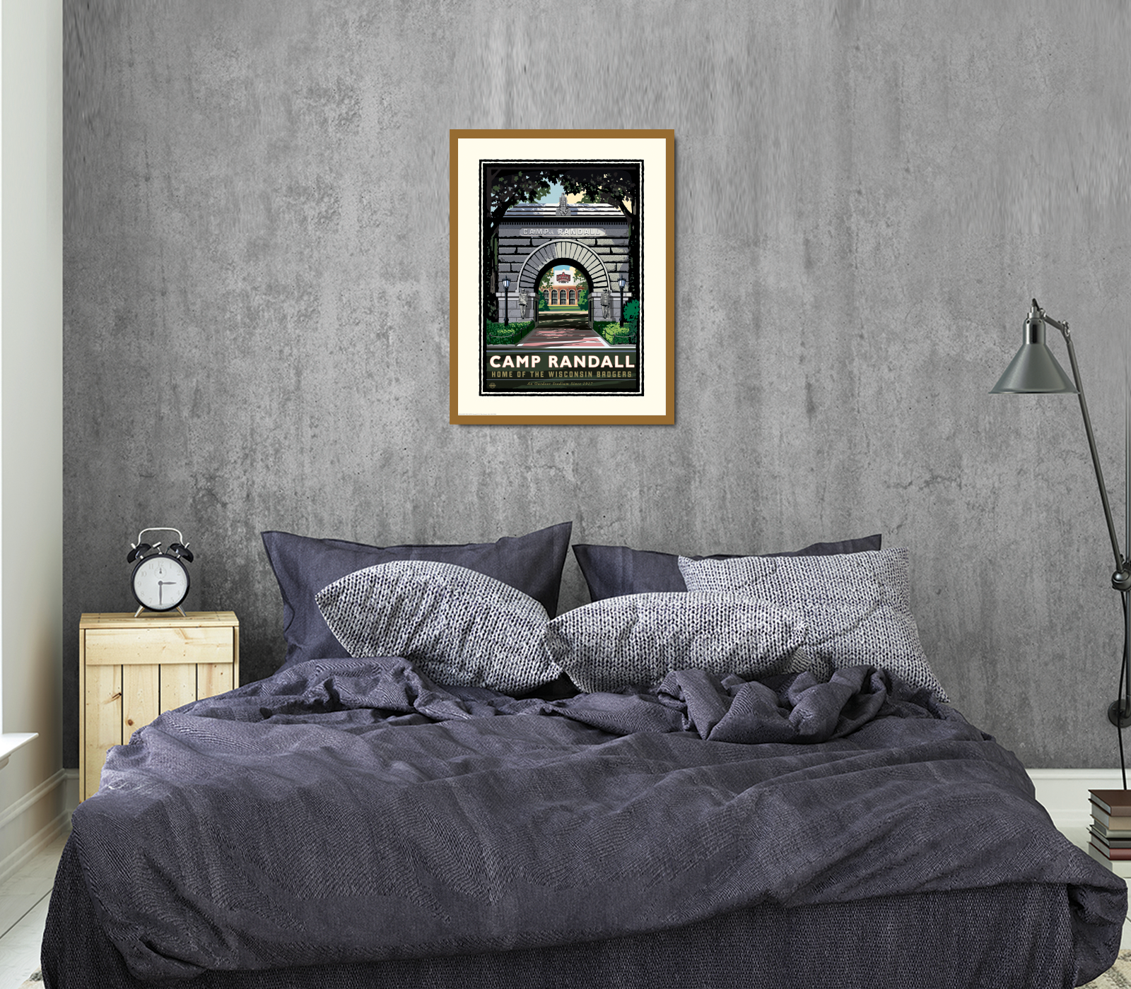 Landmark WI | UW-Madison Badgers Camp Randall Arch Print