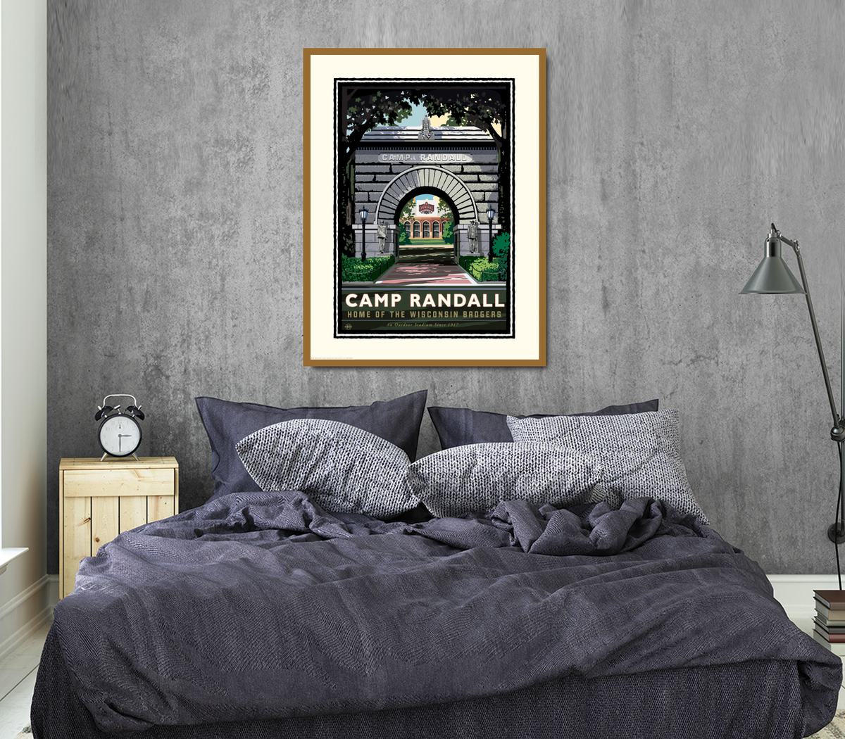 Landmark WI | UW-Madison Badgers Camp Randall Arch Print