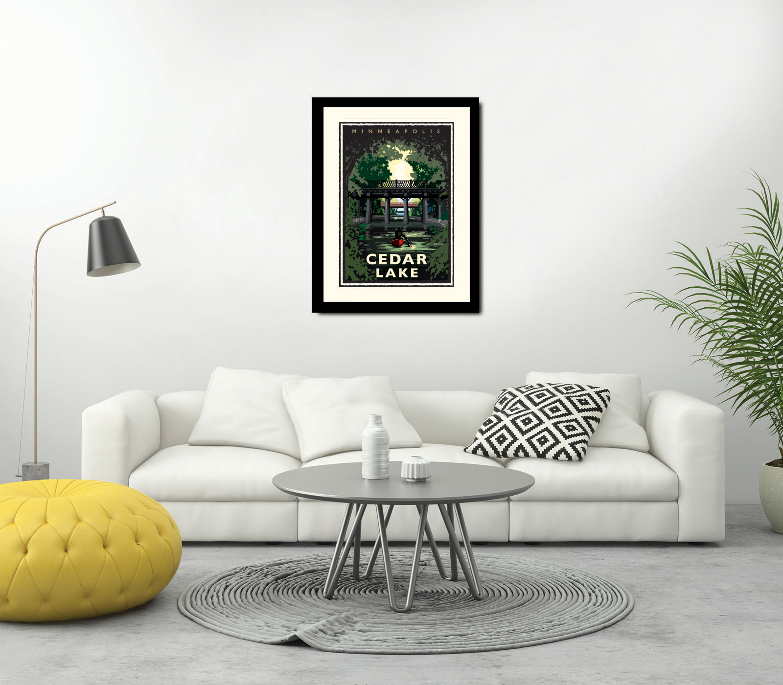 Landmark MN | Cedar Lake Minneapolis Art Print