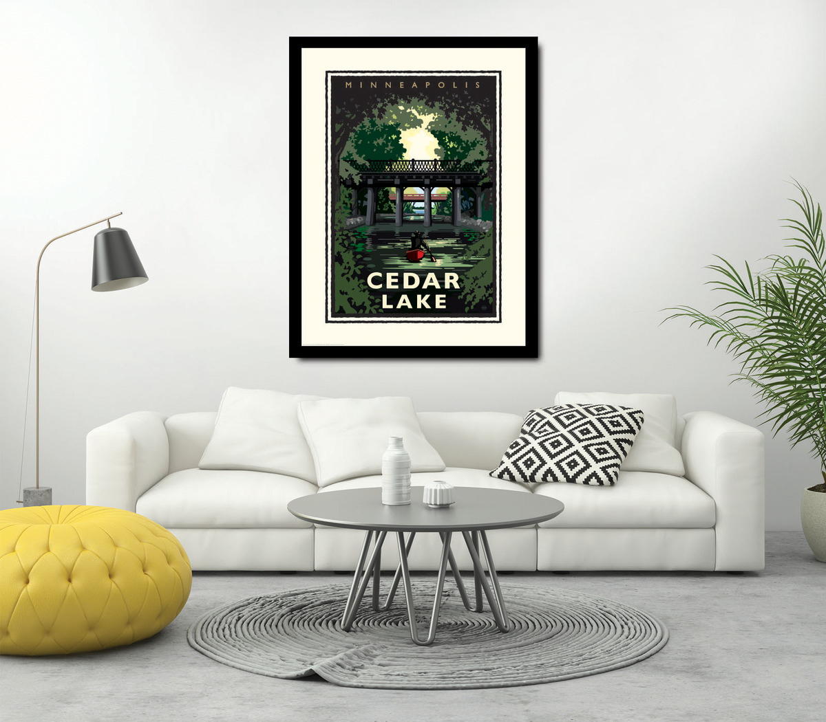 Landmark MN | Cedar Lake Minneapolis Art Print
