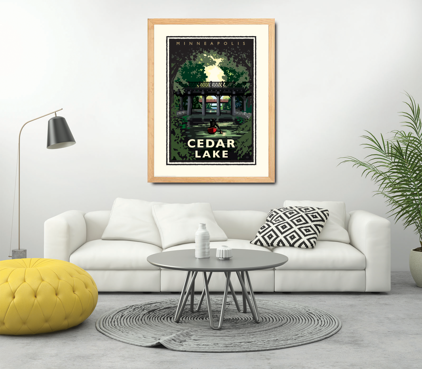 Landmark MN | Cedar Lake Minneapolis Art Print