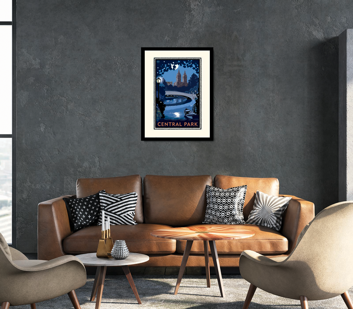 Landmark NY | Central Park Bridge Night NYC