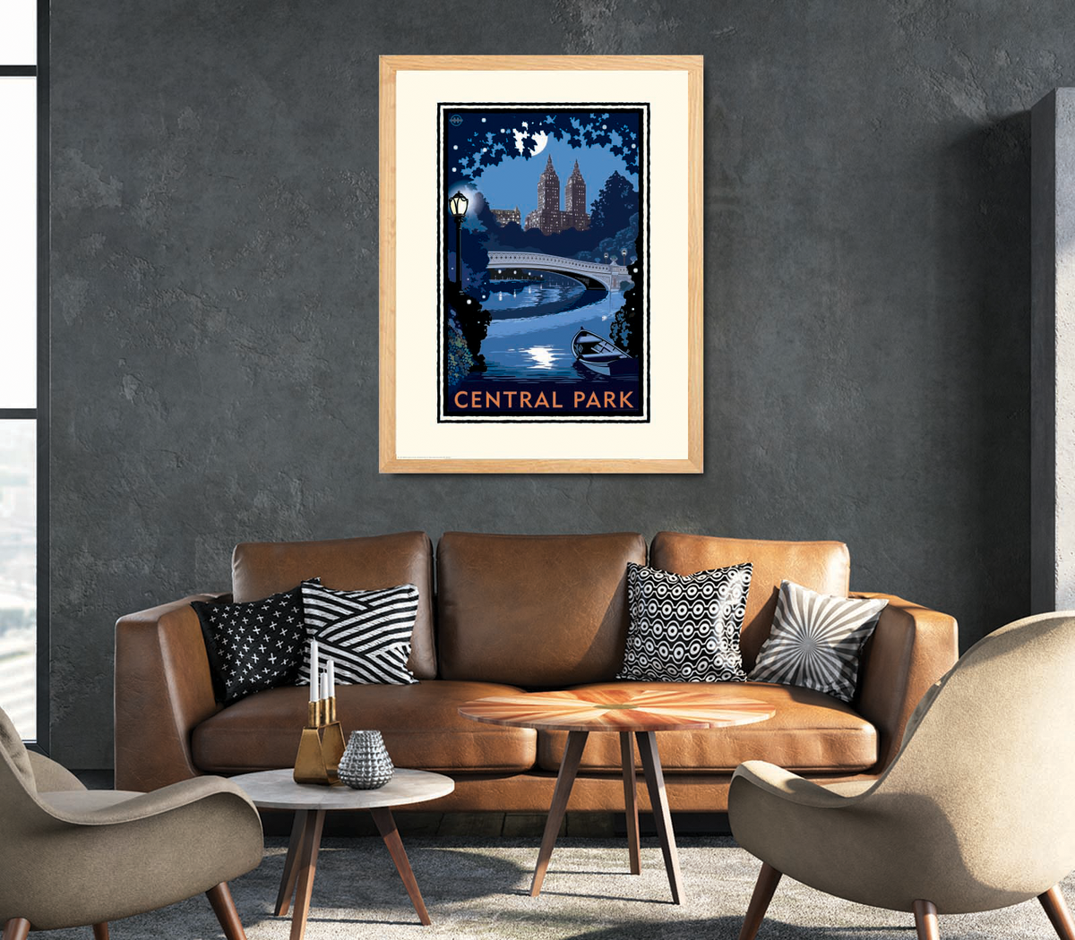 Landmark NY | Central Park Bridge Night NYC