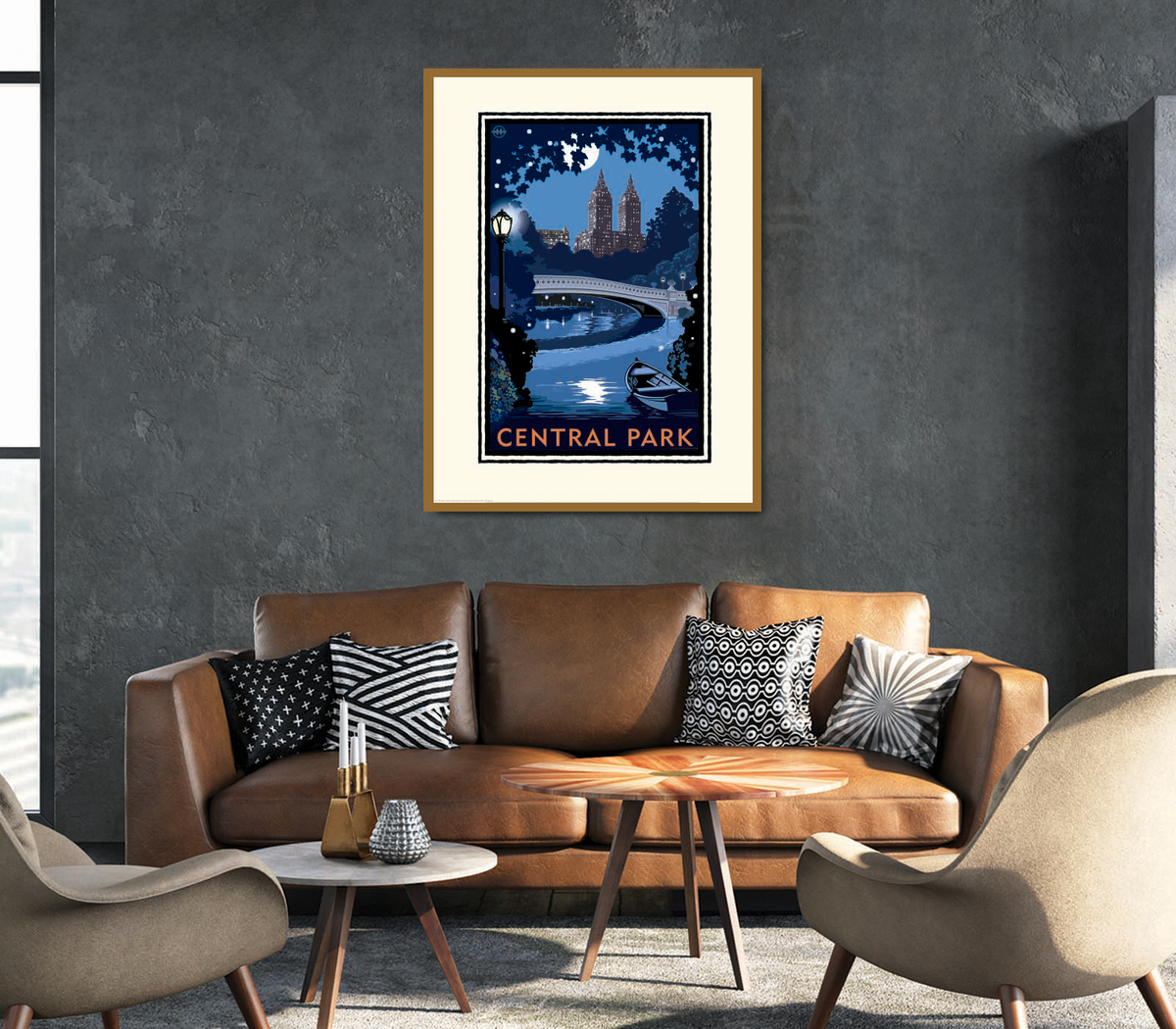 Landmark NY | Central Park Bridge Night NYC