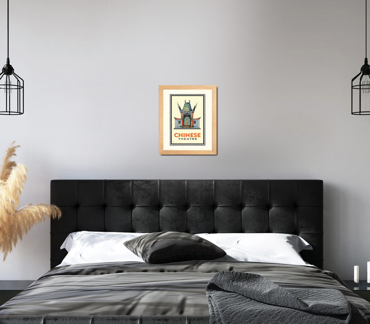 Landmark CA | Chinese Theater Yellow Hollywood Giclee Print