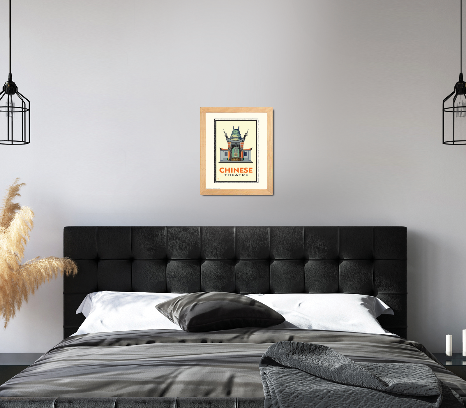 Landmark CA | Chinese Theater Yellow Hollywood Giclee Print